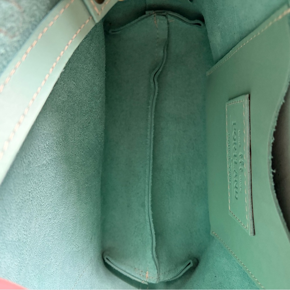 Portland Leather Mint Leather Tote Bag - Picture 3 of 4